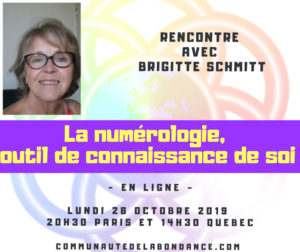 Conférence numérologie 28 octobre 2019